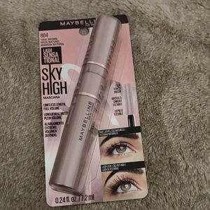 Maybelline Sky High Mascara - Pink Metallic Tube, Light Brown Shade